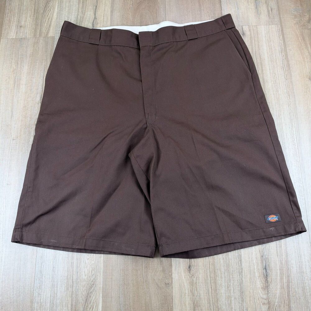 Dickies Men's 44 Brown Flat Front Pockets Carpenter Work Shorts